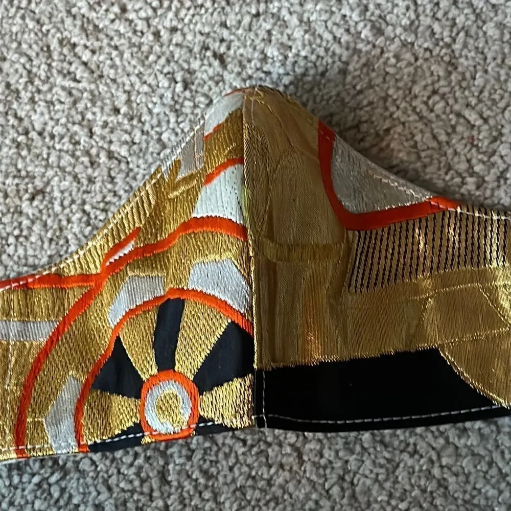 VPL Japanese Vintage Kimono OBI Face Mask!